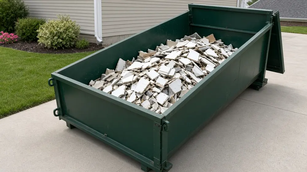 10 yard roll-off dumpster